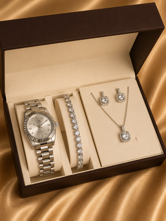 Silver Jewelry Gift Set