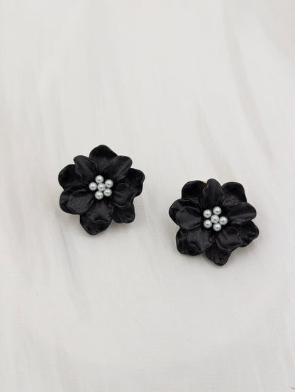 Floral Clip On Earrings