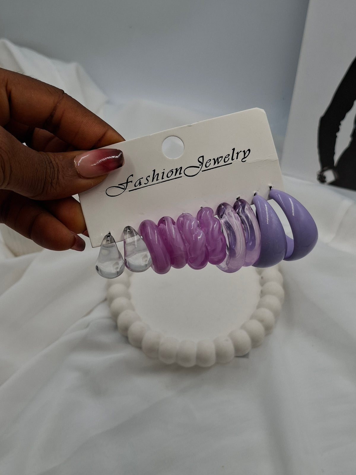 Purple Acrylic Hoop Pack