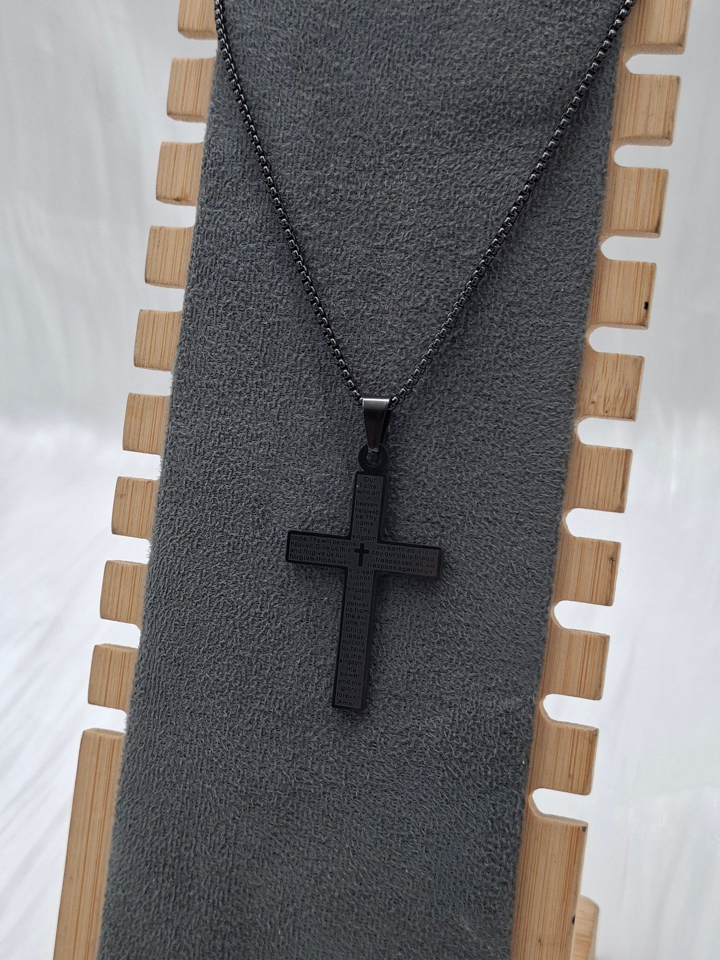Black Cross Necklace