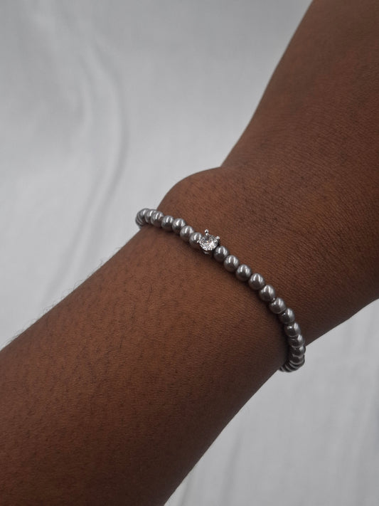 Grey Mini Bead Bracelet