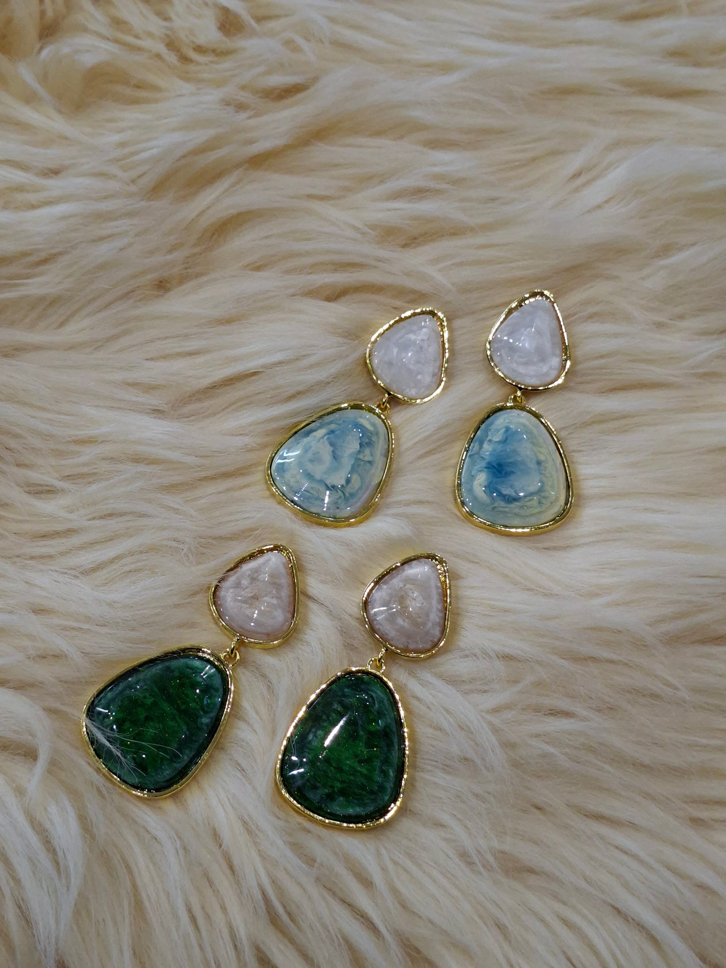 Double Teardrop Statement Earring