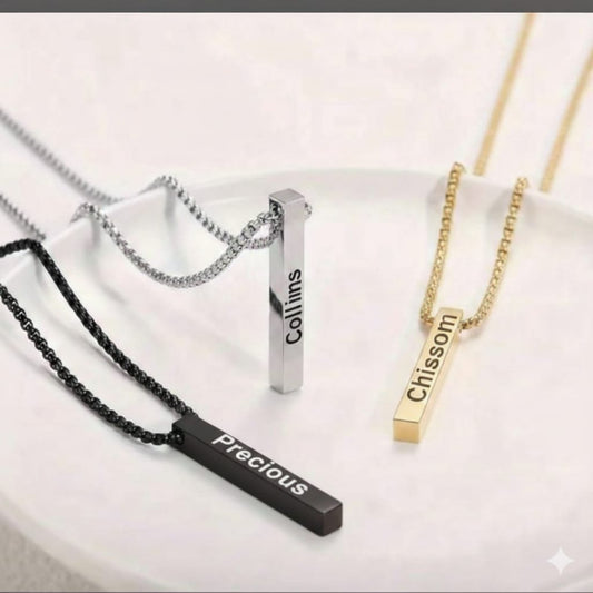 Customizable Bar Necklace