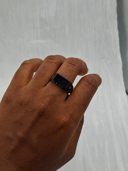 Black Bar Ring (size 11)