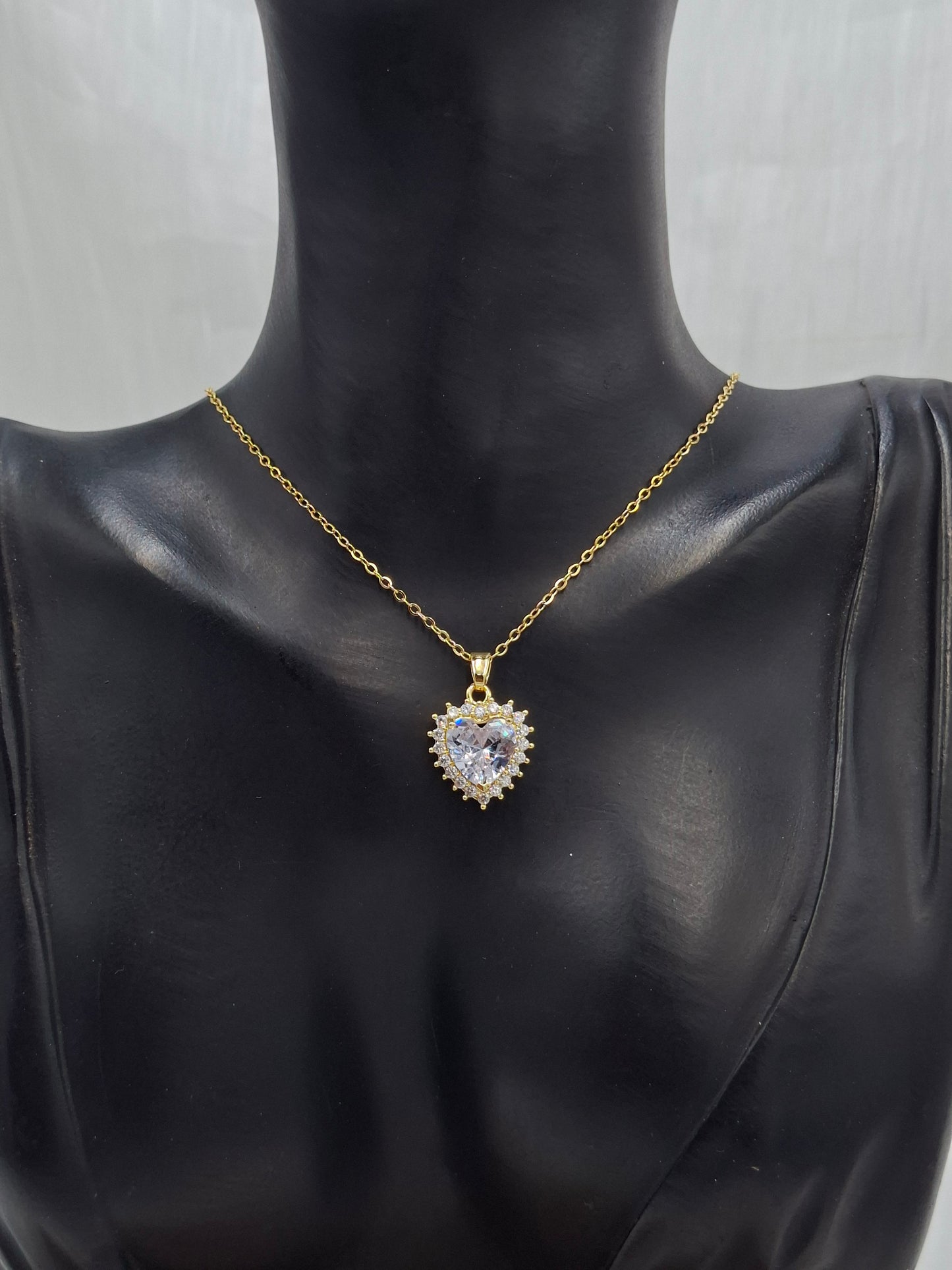 Zircon Heart Necklace