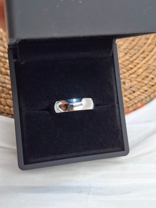 Silver Plain Wedding Band (size 6-12)