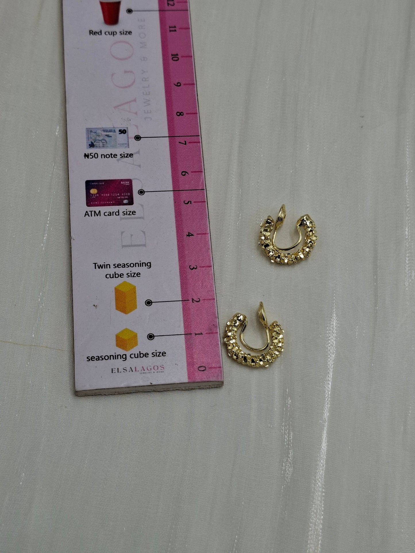 Tinsel Clip On Hoops
