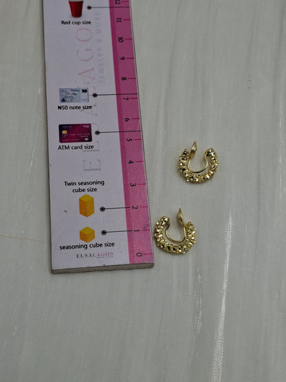 Tinsel Clip On Hoops