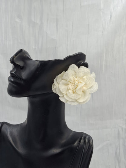 White Lily Earrings