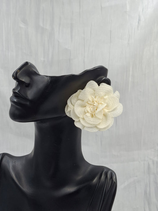 White Lily Earrings