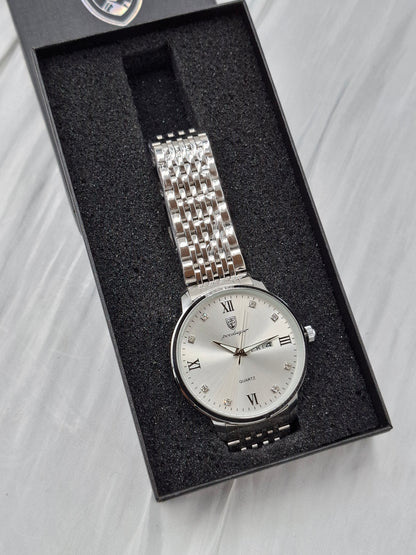 Silver Chain Poedagar Wristwatch