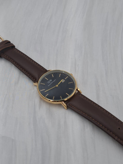 DW Black Dial Wristwatch