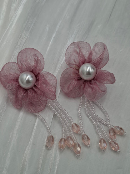 Onion Flower Tassel Earrings