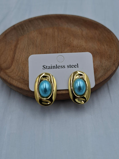 Faux Turquoise Earrings
