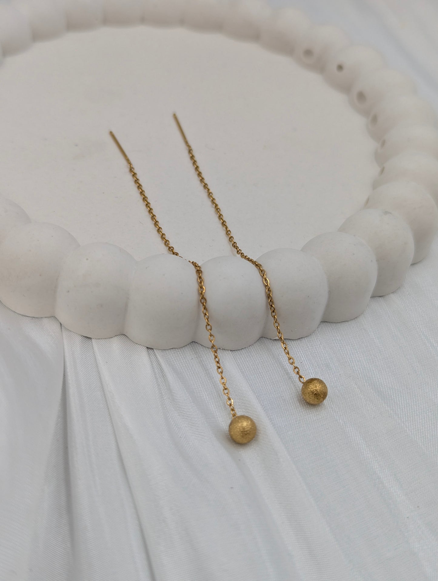 Frosted Threader Earrings