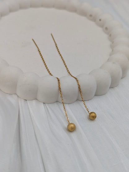 Frosted Threader Earrings