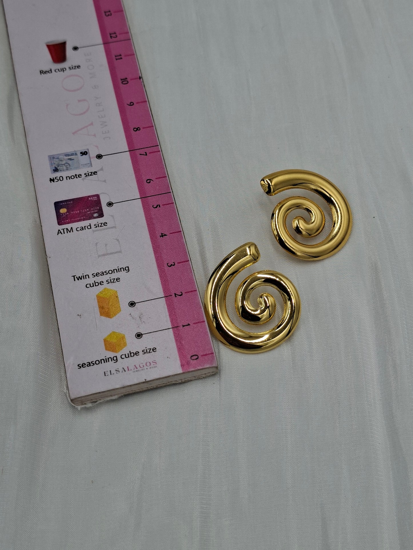Gold Spiral Earrings