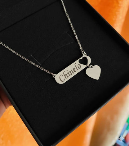 Customizable Heart Necklace