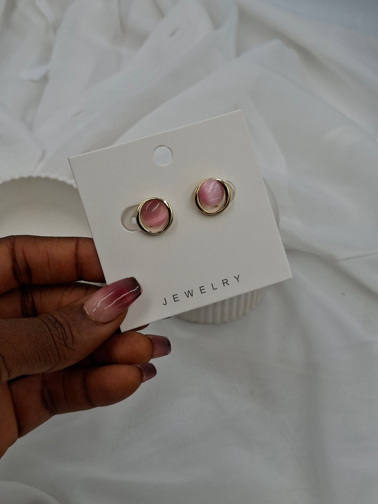 Moonstone Clip On Earrings