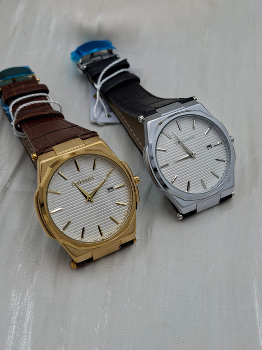 Leather Lookworld Wristwatch