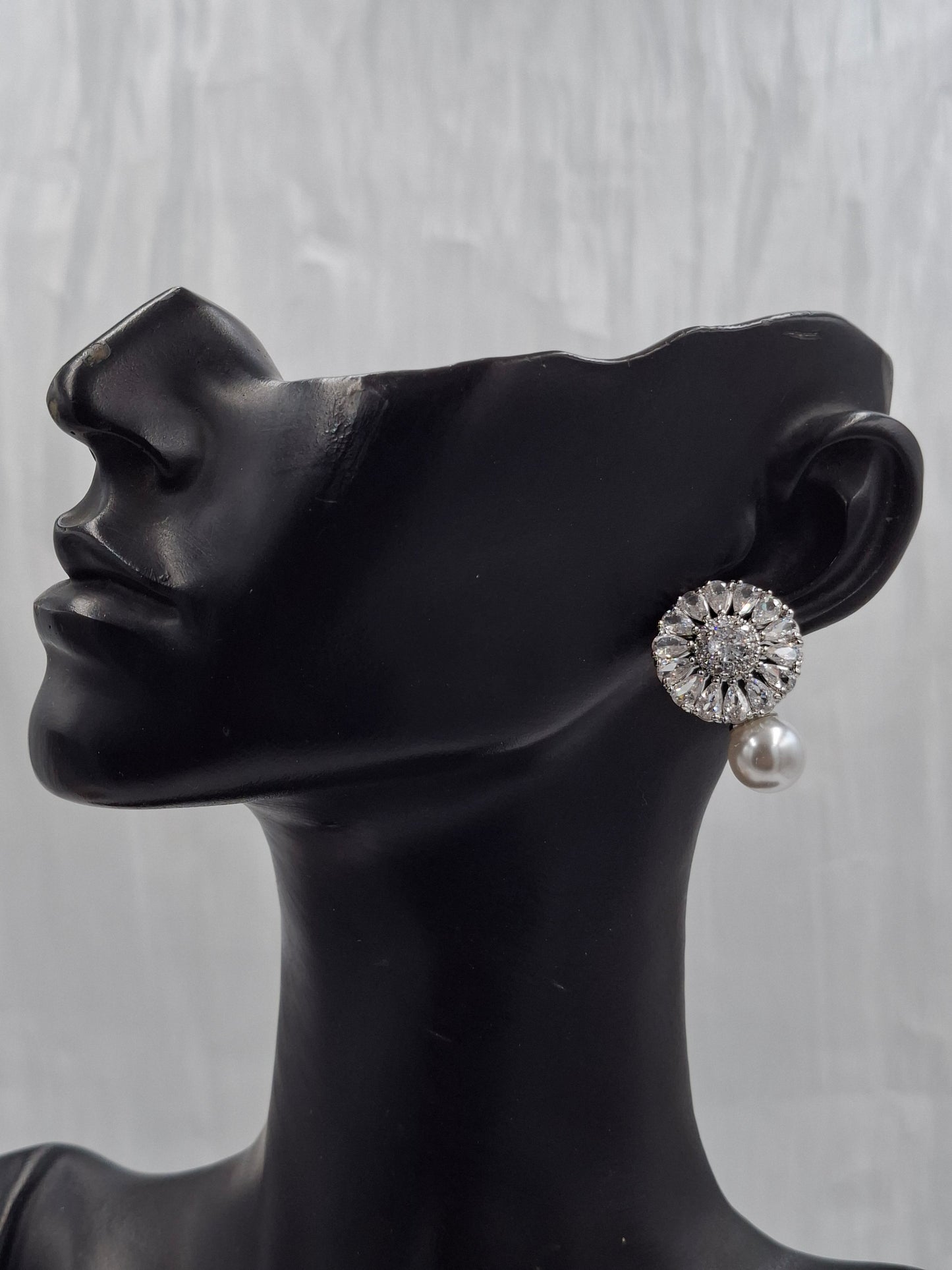 Sunflower Pearl Earrings