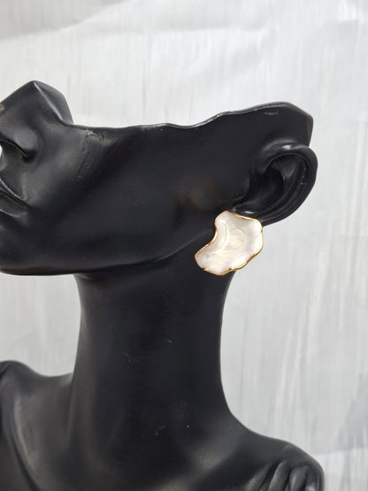 Irregular Enamel Earrings