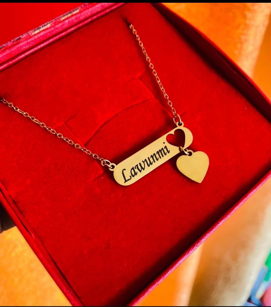 Customizable Heart Necklace
