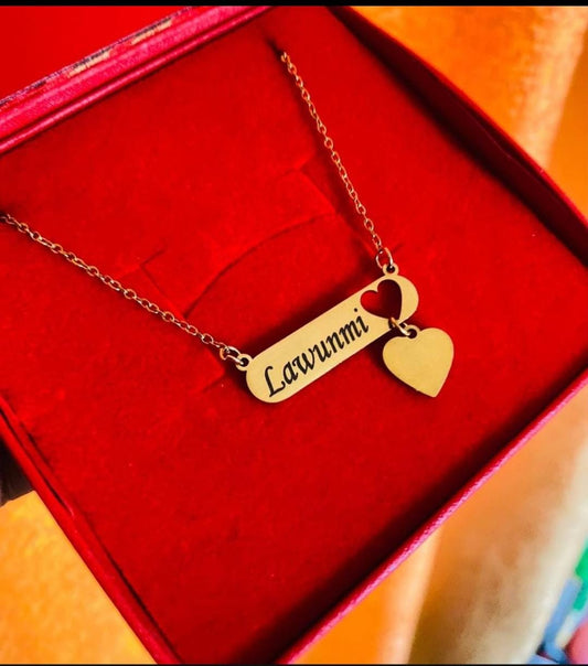 Customizable Heart Necklace