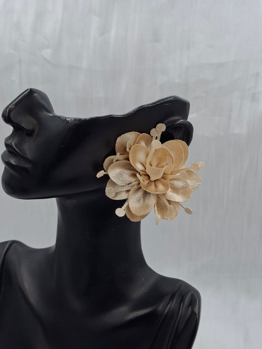 Brown Petal Earrings