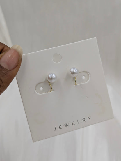 Pearl Clip On Earrings