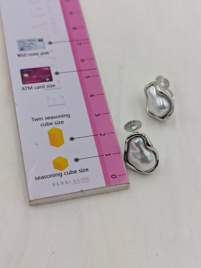 Pearl Clip On Earrings