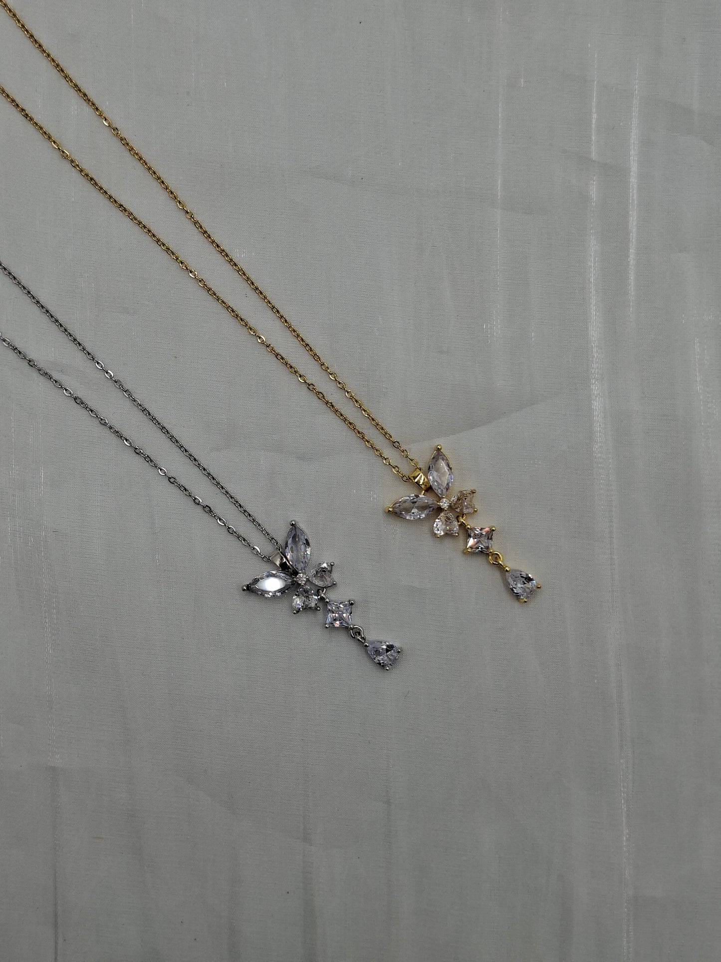 Butterfly Train Necklace