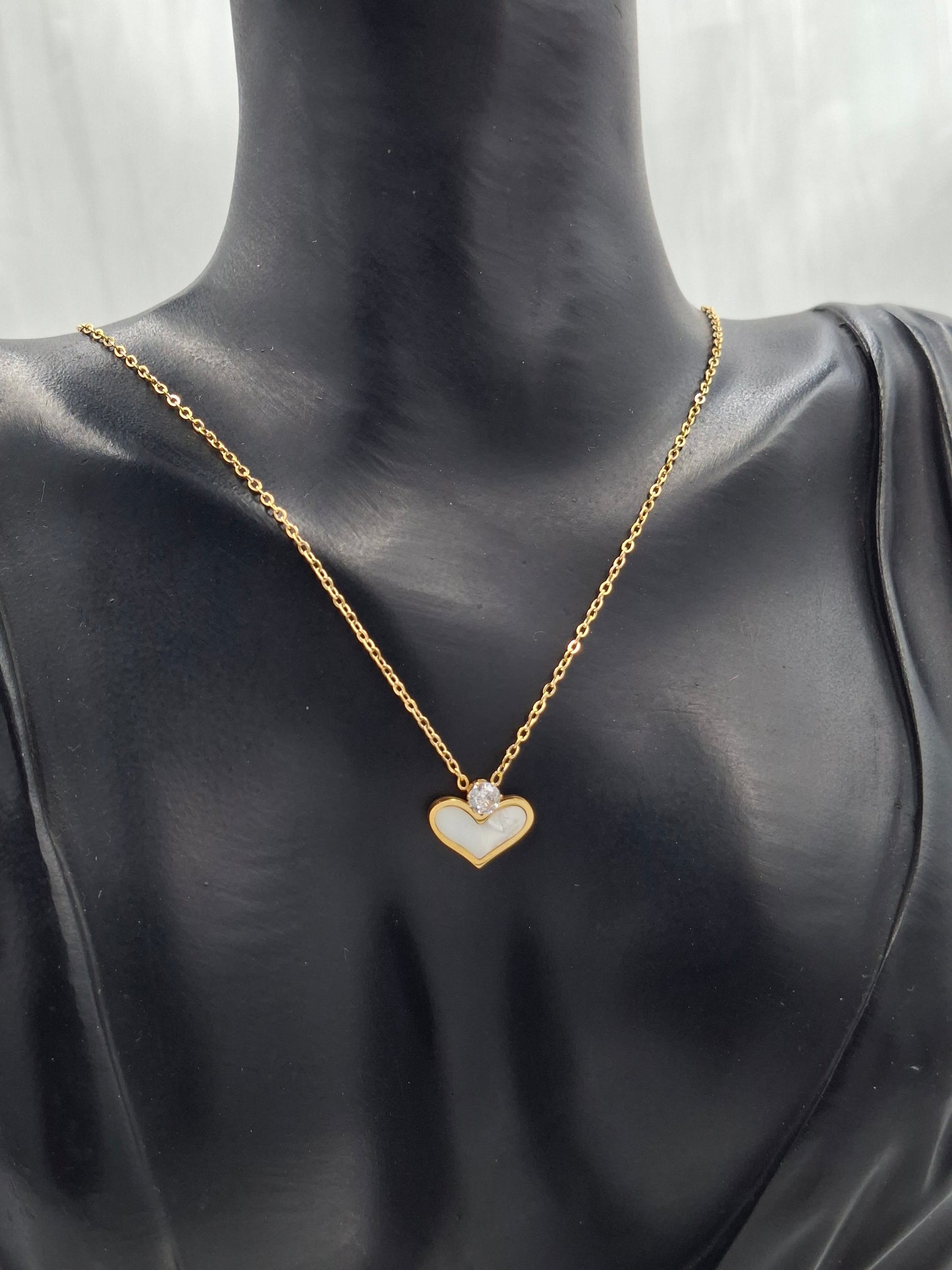 Porcelain Heart Necklace