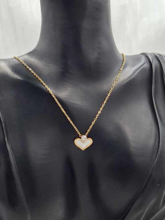 Porcelain Heart Necklace