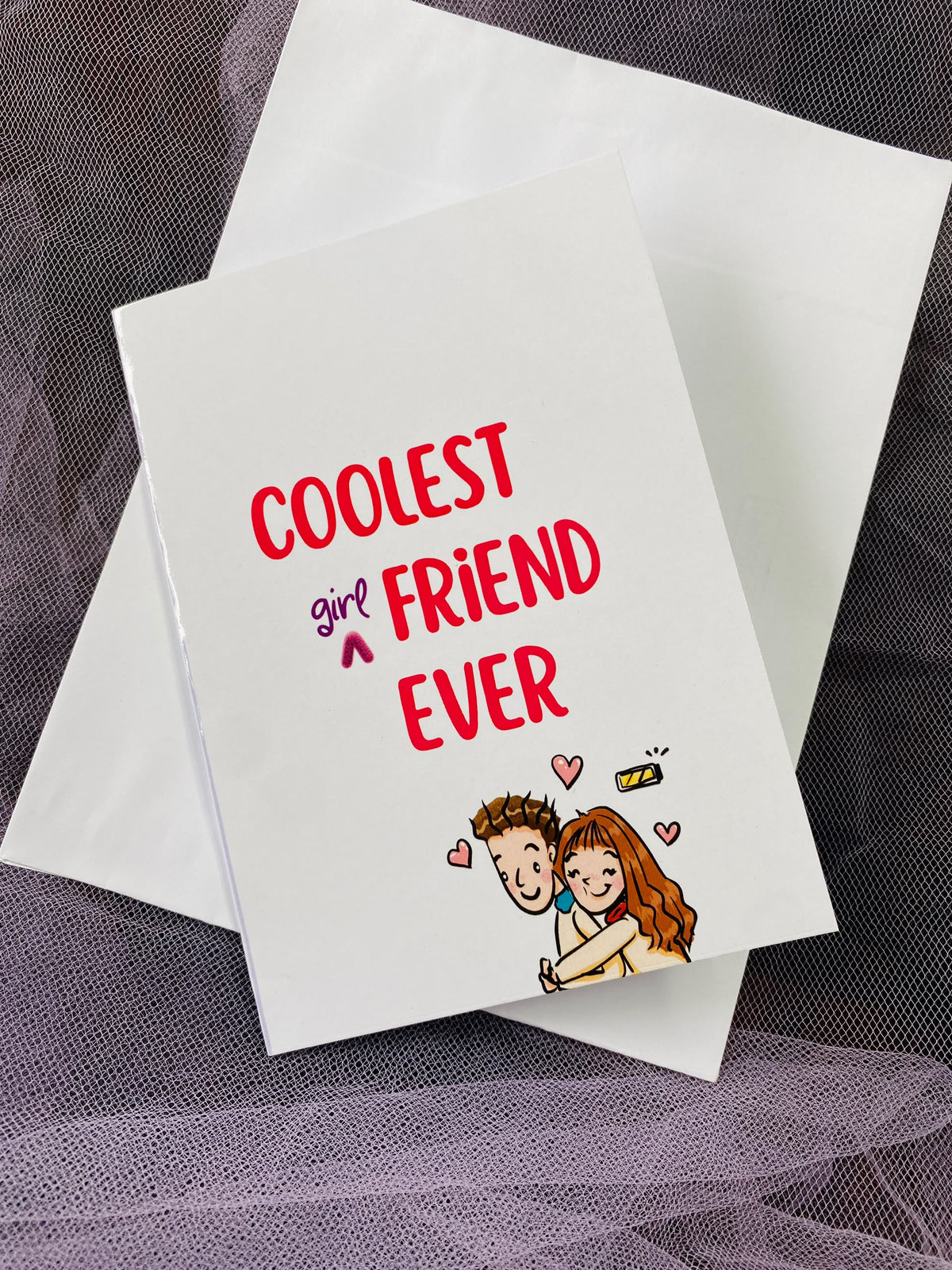 Coolest Girlfriend Greeting Card
