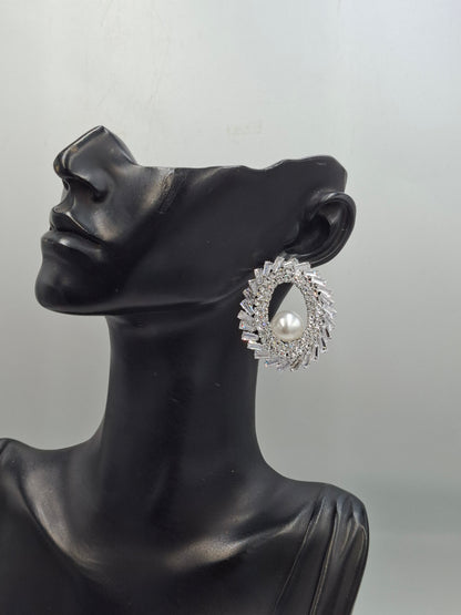 Pearl Halo Earrings