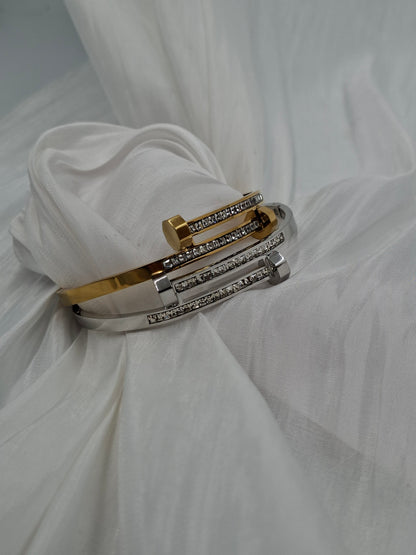 Rhinestone Nail Bangle