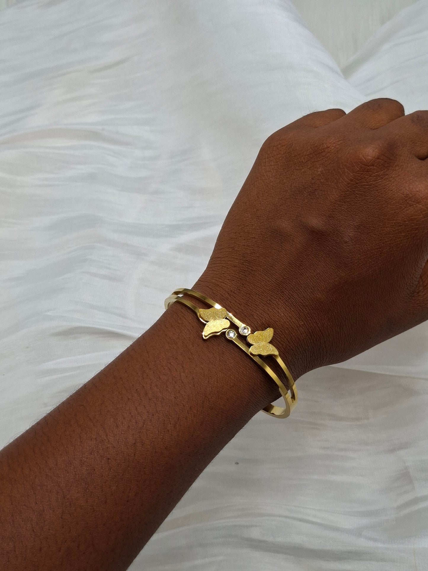 Twin Butterfly Bangle