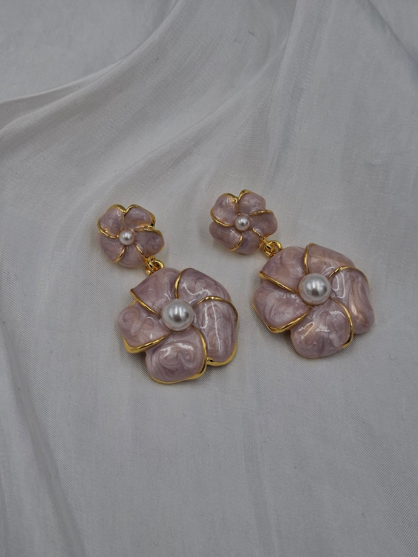 Camellia Flower Earrings