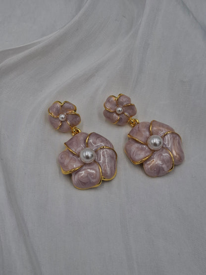 Camellia Flower Earrings