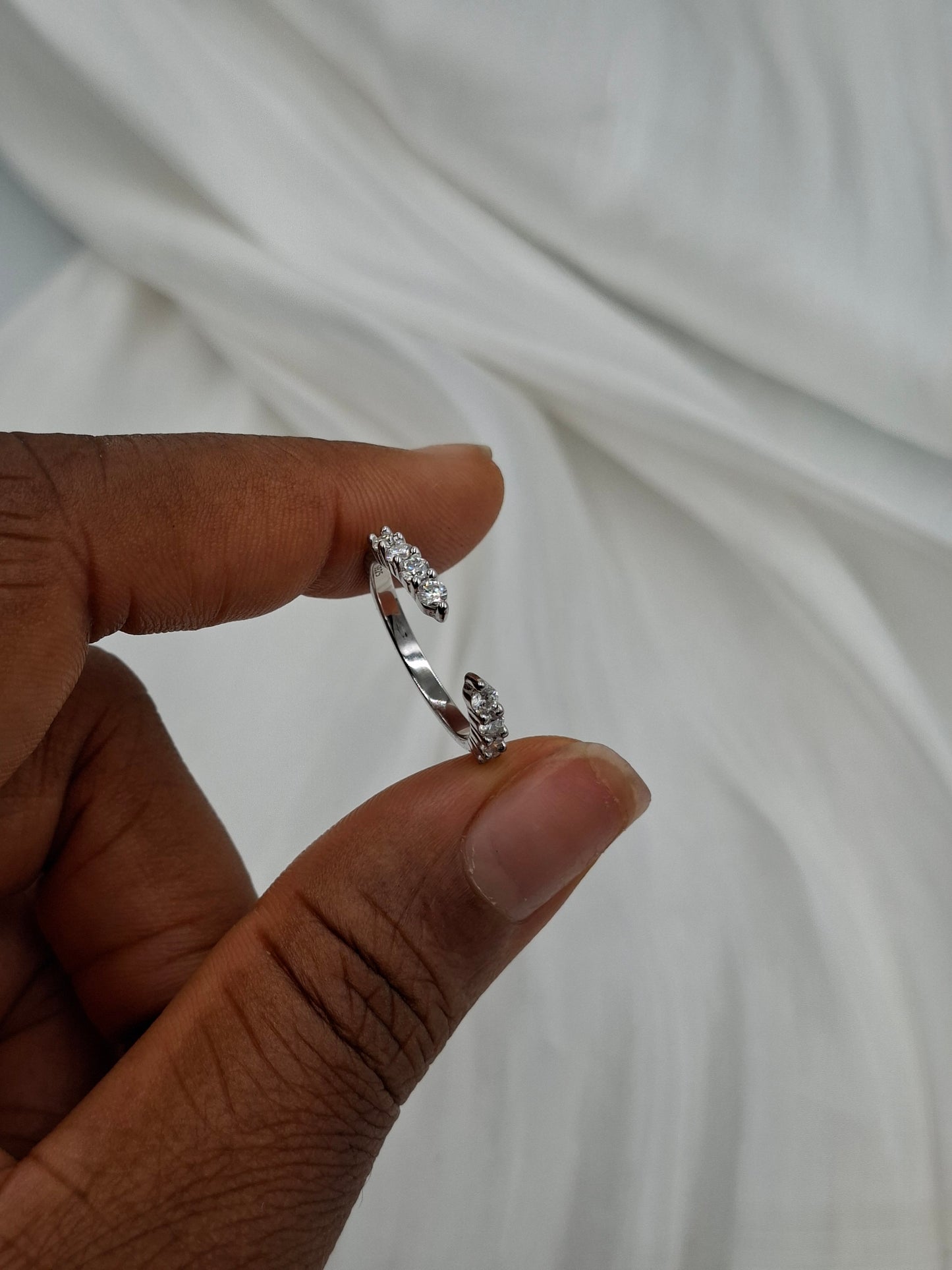 Space Moissanite Band