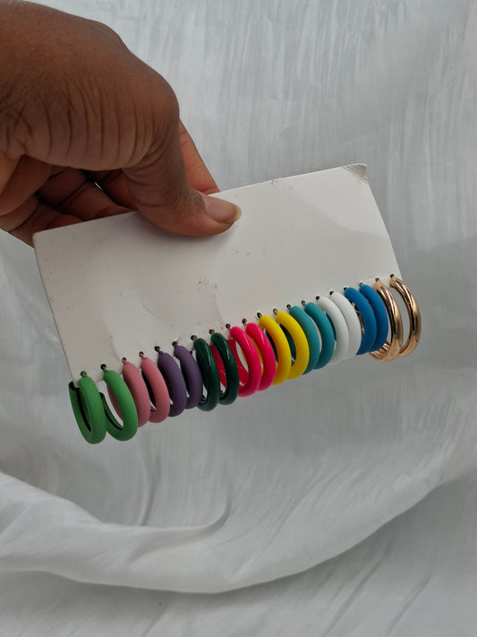Rainbow Acrylic Hoop Pack