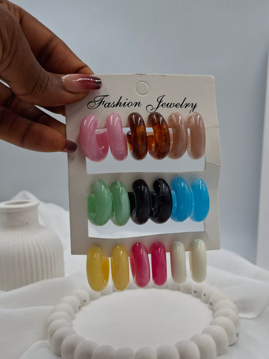 Acrylic Bubble Hoops