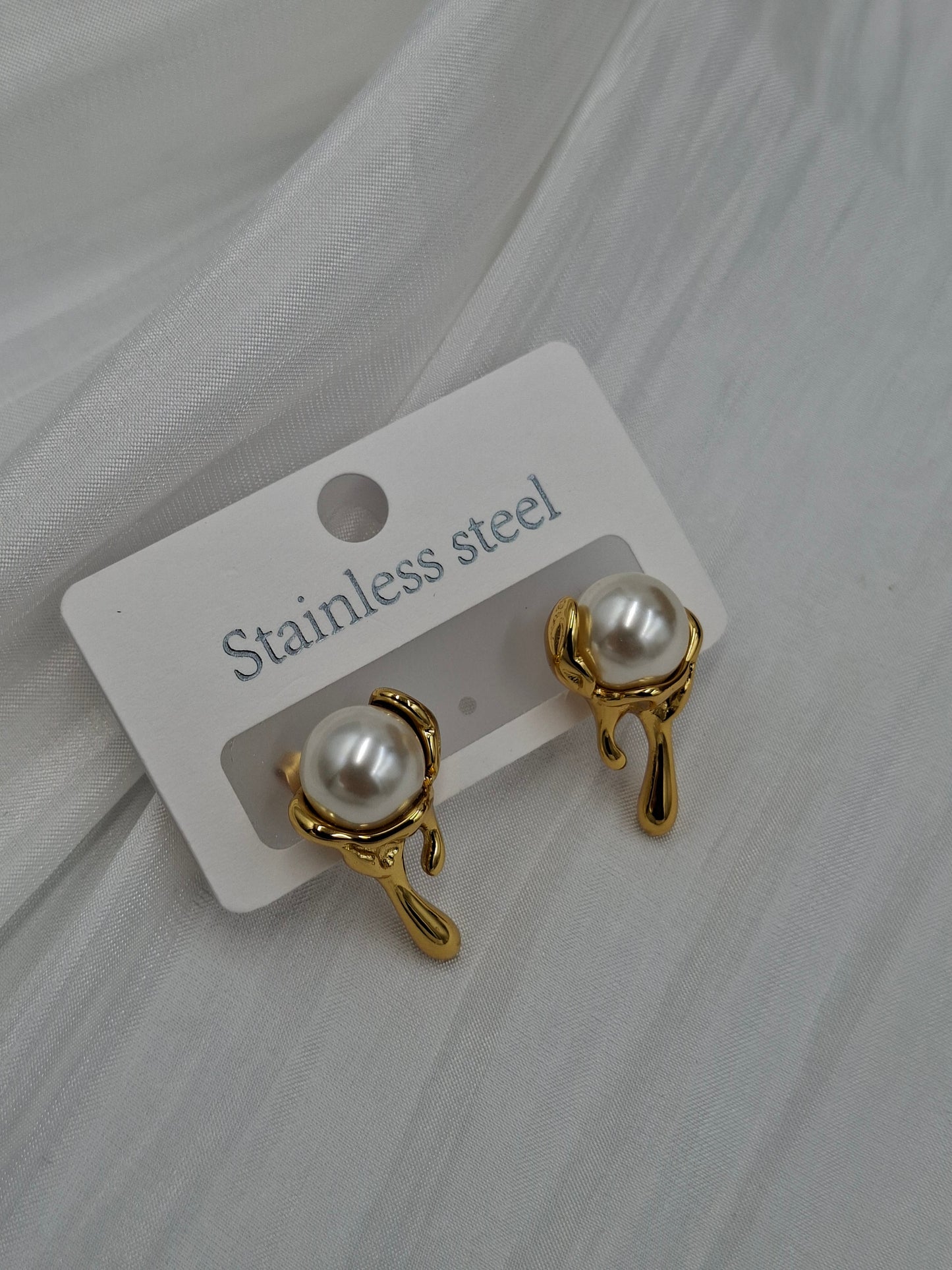 Lava Pearl Earrings