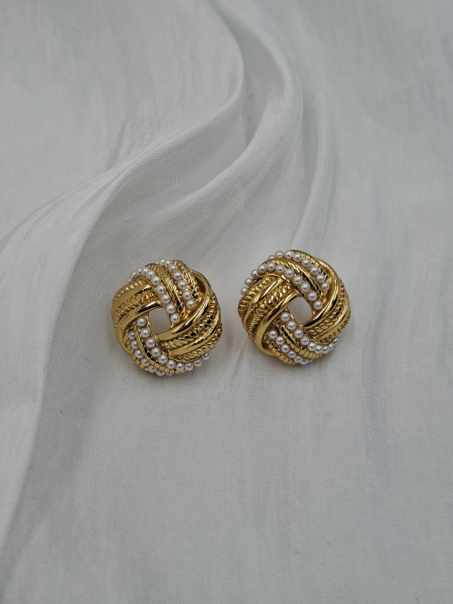 Gold Woven Earrings