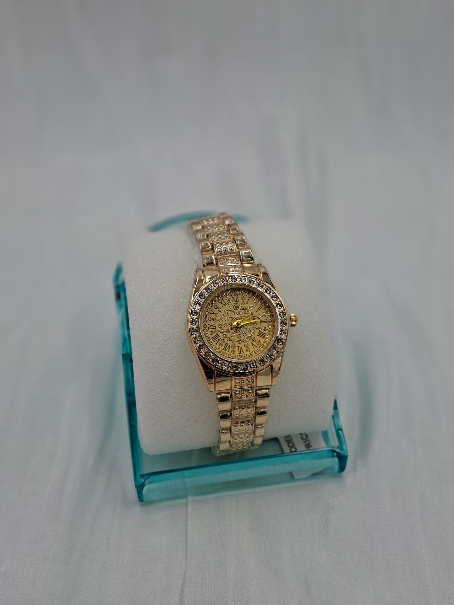 Crystal Gold Wristwatch