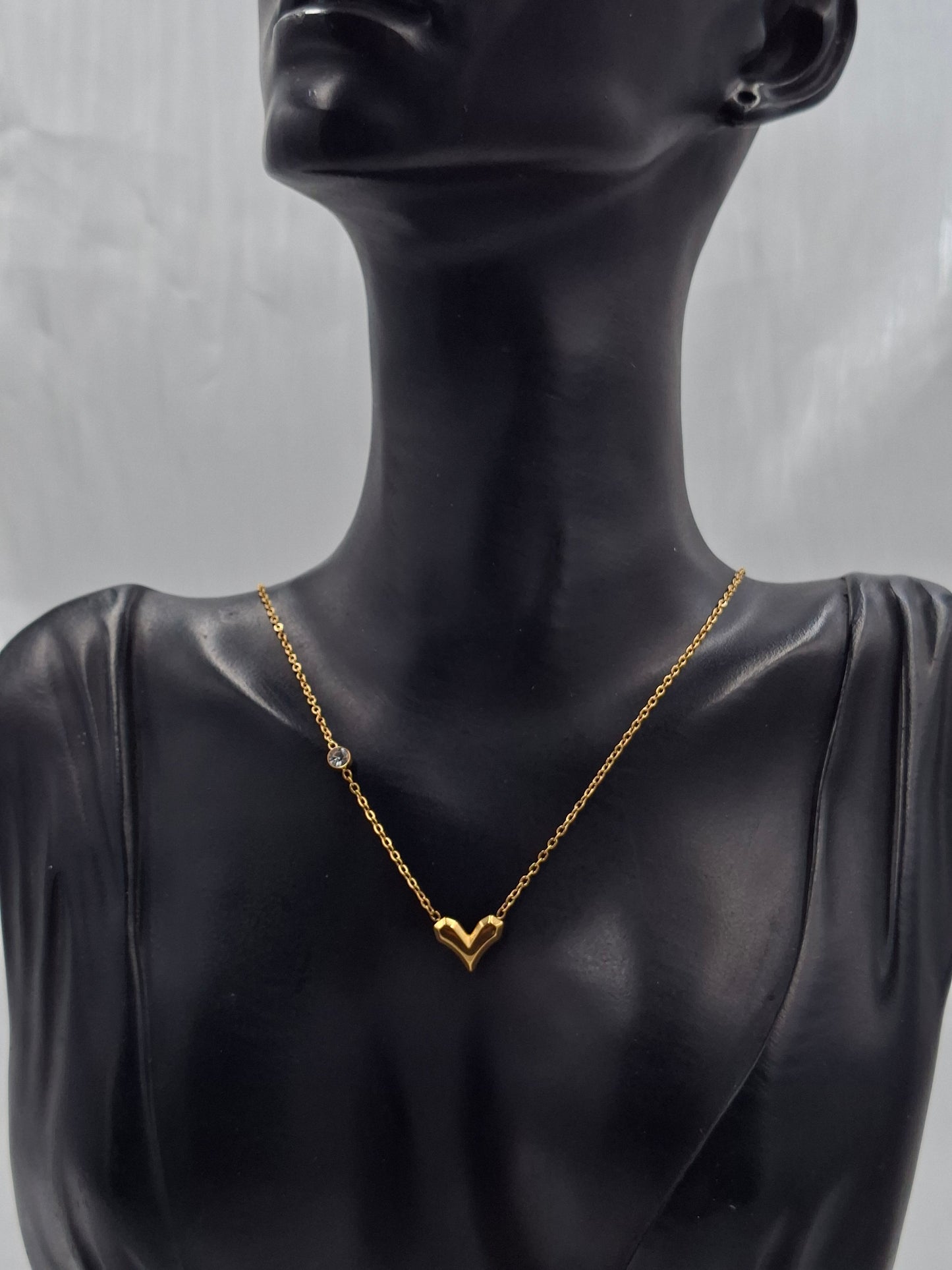 Structured Heart Necklace