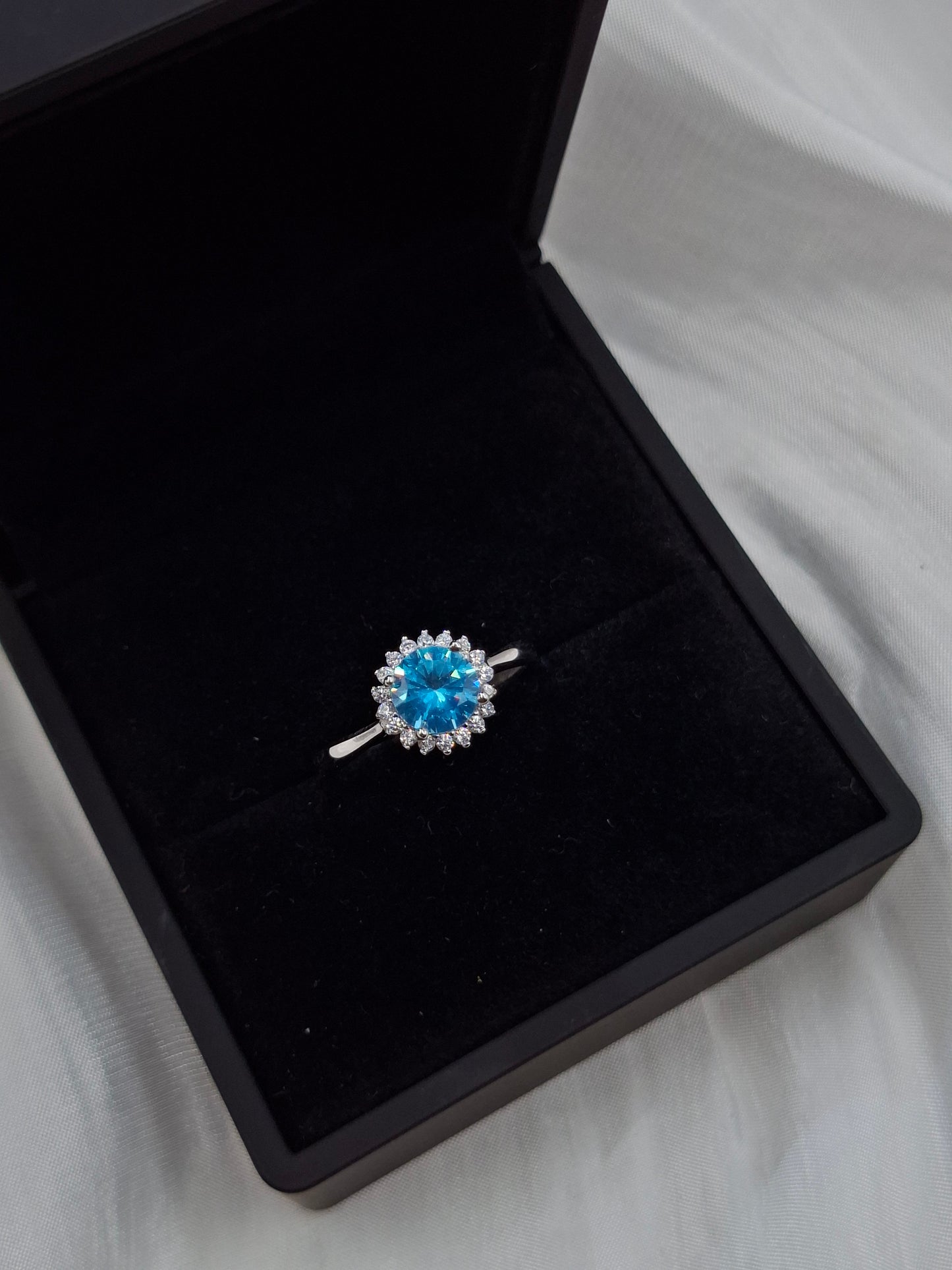 Aqua Sparkle Ring