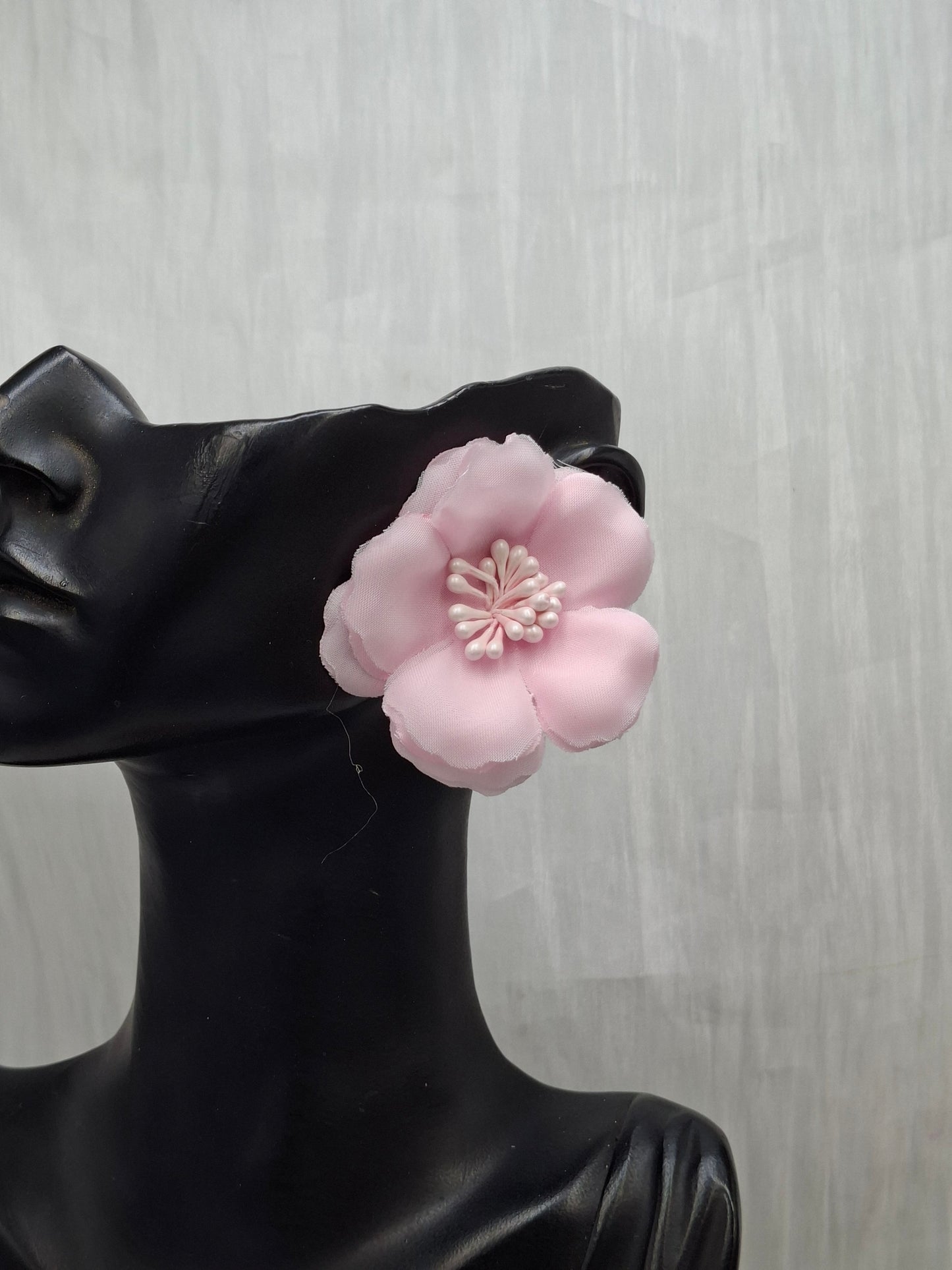 Pink Dahlia Earrings