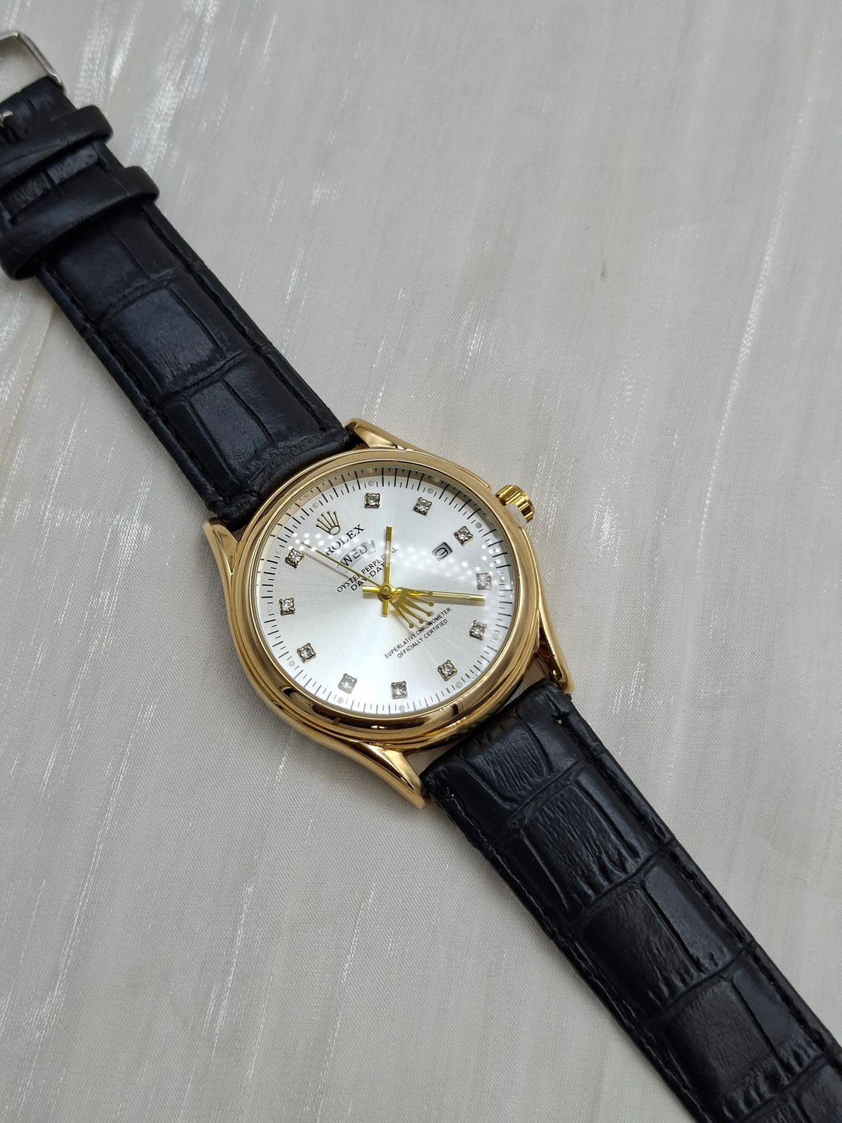 Rolex Leather Wristwatch
